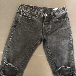 MNML M1 Black Ripped Skinny Jeans